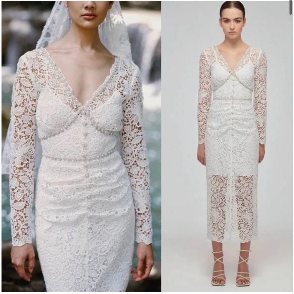Self portrait Lace midi dress